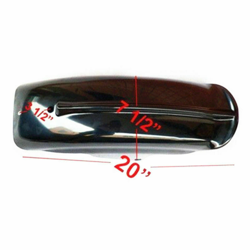 Gerippter hinterer Bobber Fender Schwarz für Harley-Davidson Sportster 1994-2003