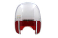 Beaded Windshield Red For Harley-Davidson FLH 1960-1984