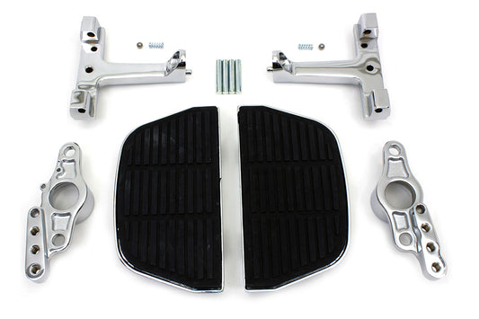 Passenger Footboard Set With Mounting Kit For Harley-Davidson Touring 2007-2008