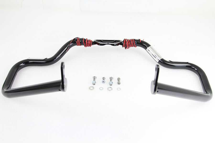 Black Mustache Engine Guard With Turn Signals For Harley-Davidson Softail M8