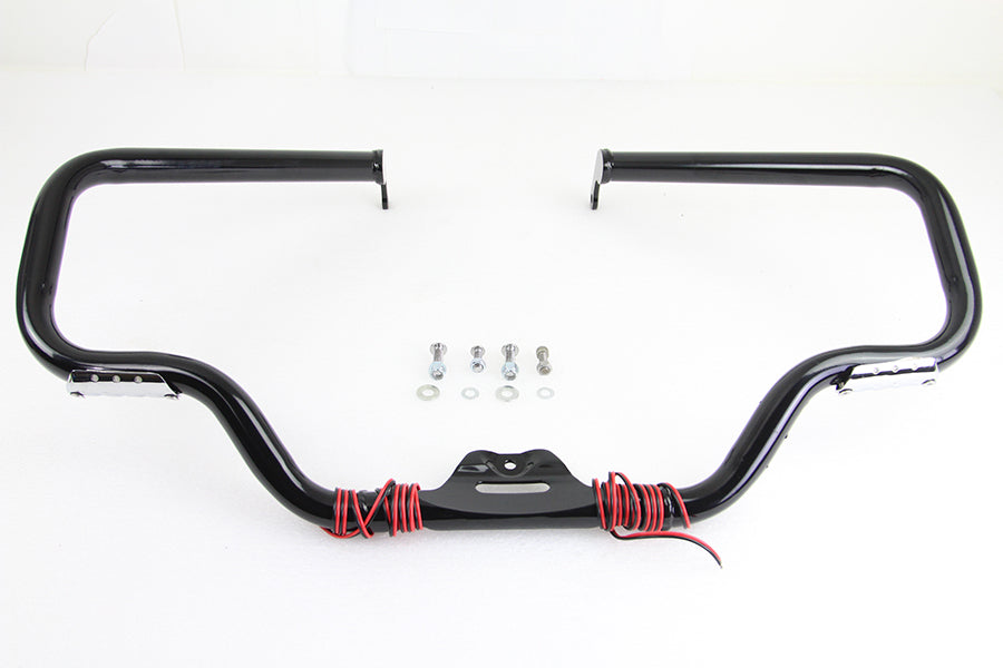 Black Mustache Engine Guard With Turn Signals For Harley-Davidson Softail M8