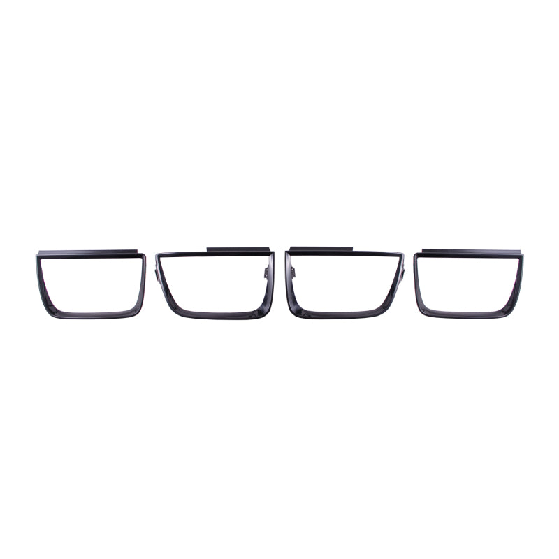 ANZO Rücklichtblenden für Chevrolet Camaro 2010–2013, 4-teilig, Schwarz glänzend