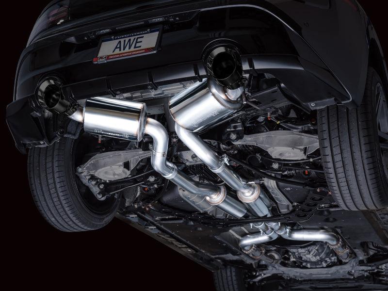 AWE Für 2023 Für Nissan Z RZ34 RWD Touring Edition Catback Auspuff System w/Diamant Schwarz Tipps