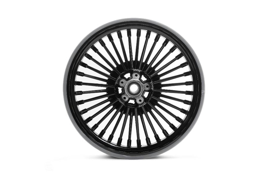 Vorne 16" x 3,5" x 36 Fat Spoke Mattschwarzes Rad für Harley-Davidson