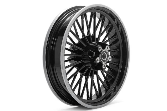 Rear 16" x 3.5" 36 Fat Spoke Matte Wheel Black For Harley-Davidson