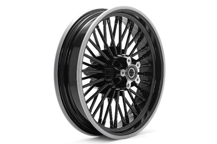 16" x 3,5" 36 Fat Spoke Hinterrad schwarz für Harley-Davidson