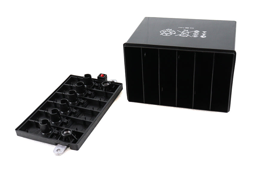 H-12 Batterie Mock Box Kit für Harley-Davidson 1965–1984