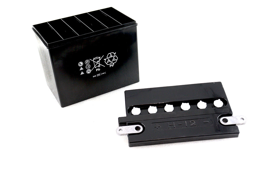 H-12 Batterie Mock Box Kit für Harley-Davidson 1965–1984