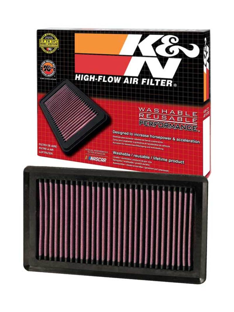 K&N For 07 Nissan Versa 1.8L-L4 Drop In Air Filter