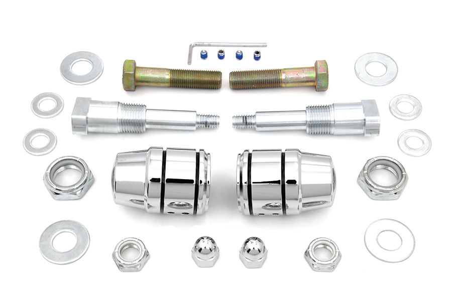 Chrome shock stud kit for Harley-Davidson Sportster 1991-1993