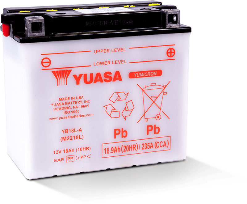 Batería Yuasa YB18L-A Yumicron de 12 voltios