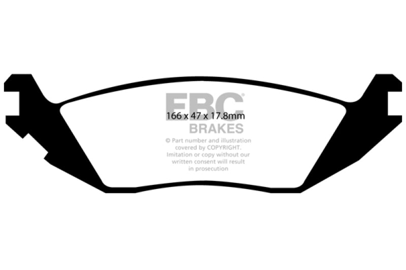 EBC 06-09 For Chrysler Aspen 4.7 Greenstuff Rear Brake Pads