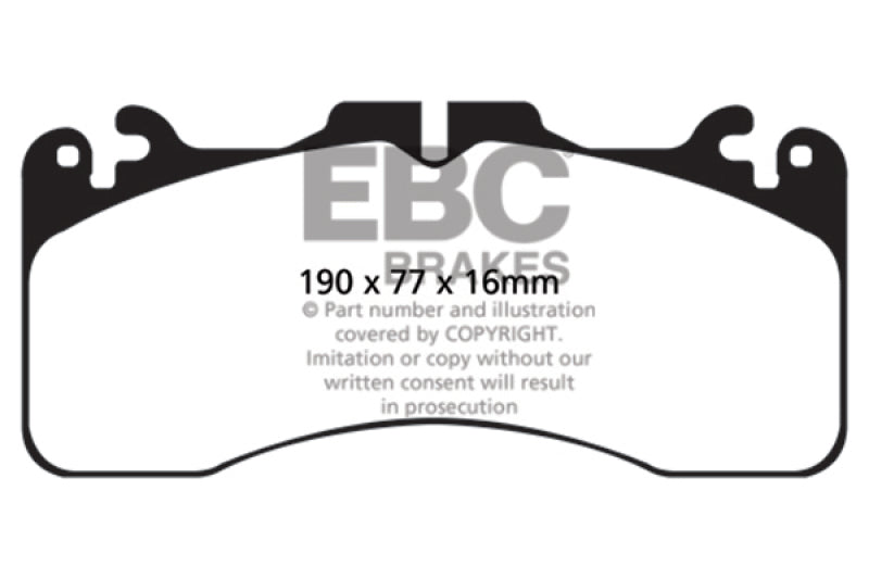 EBC 09+ Lexus LS460 4.6 Sport Redstuff Bremsbeläge vorn