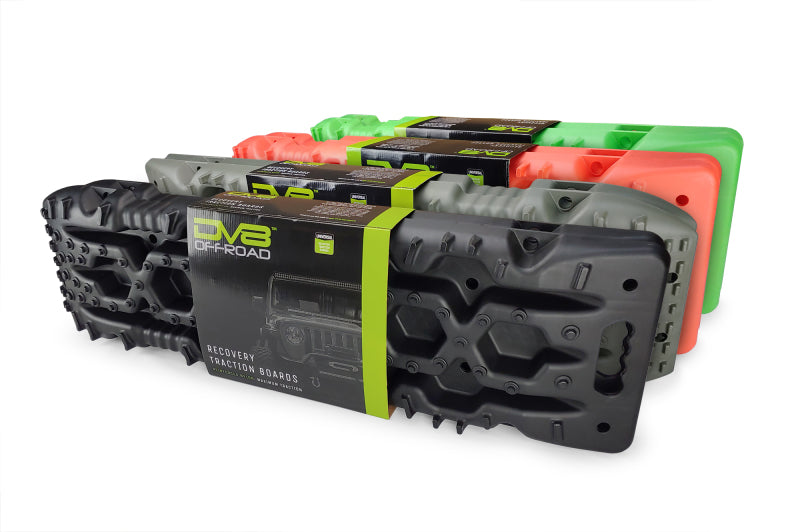 DV8 Offroad-Bergebretter mit Tragetasche, Schwarz