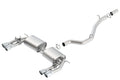 Borla 13–15 Audi S3 S-Type Doppelter runder, gerollter Catback-Auspuff
