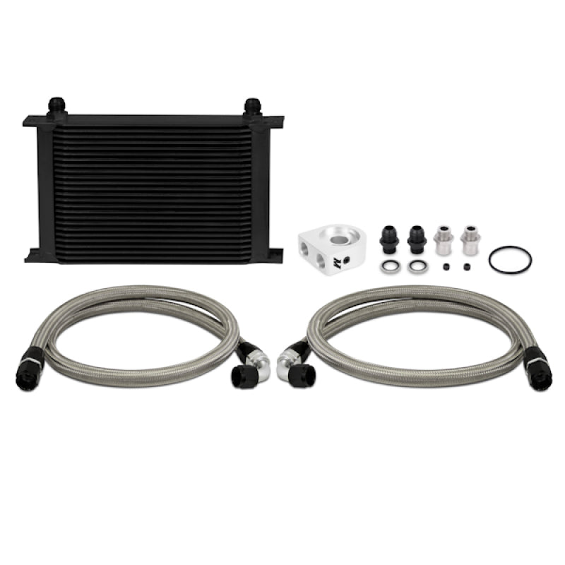 Kit de enfriador de aceite universal de 10 filas Mishimoto (líneas trenzadas de metal)