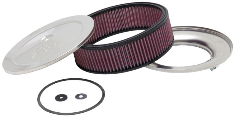 K&amp;N Custom-Rundfilter 5-1/8 Zoll FLG / 9 Zoll AD x 4-1/8 Zoll HW/VENT