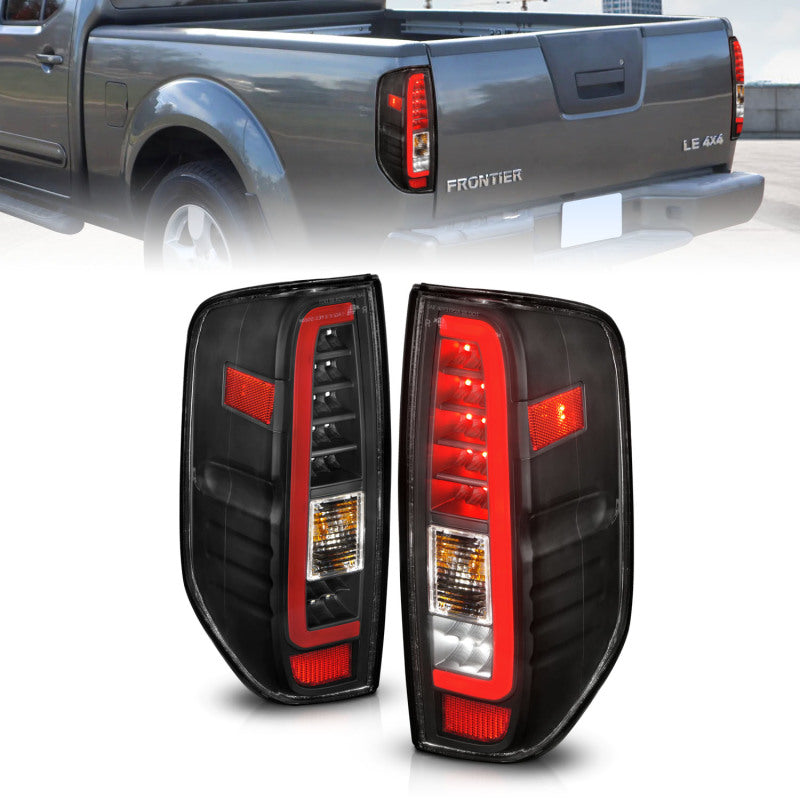 ANZO For 2005-2021 Nissan Frontier LED Taillights Black Housing/Clear Lens