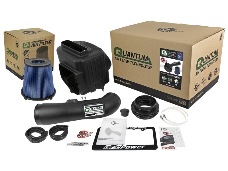 Sistema de admisión de aire frío aFe Quantum Pro 5R 17-18 GM/Chevy Duramax V6-6.6L L5P - Engrasado