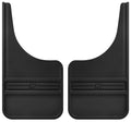 Husky Liners Universal 12in Wide Black Rubber Front Mud Flaps w/o Weight