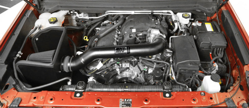 Kit de admisión de alto rendimiento K&amp;N para Chevrolet Colorado 3.6L V6 17-18, color negro