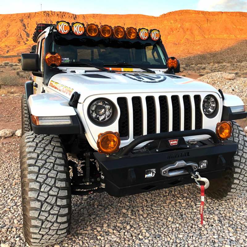 KC HiLiTES 6 Zoll Lichtschutz für SlimLite LED - Bernstein