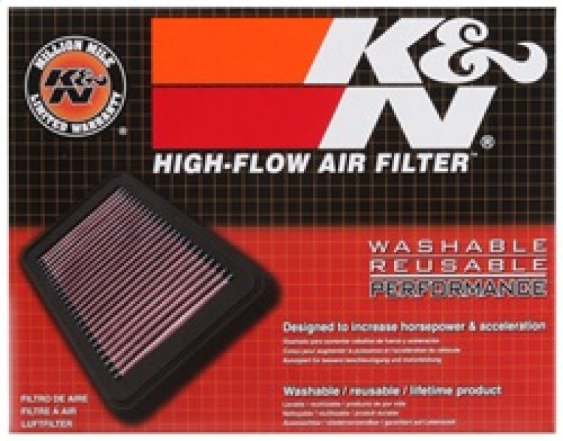 K&N For 07 Nissan Versa 1.8L-L4 Drop In Air Filter