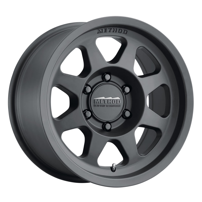 Method MR701 17x7,5 +50 mm Offset 6x130 84,1 mm CB Mattschwarzes Rad