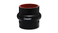 Conector de manguera con joroba de silicona reforzada de 4 capas, color vibrante: 5 pulgadas de diámetro interior x 3 pulgadas de largo (NEGRO)