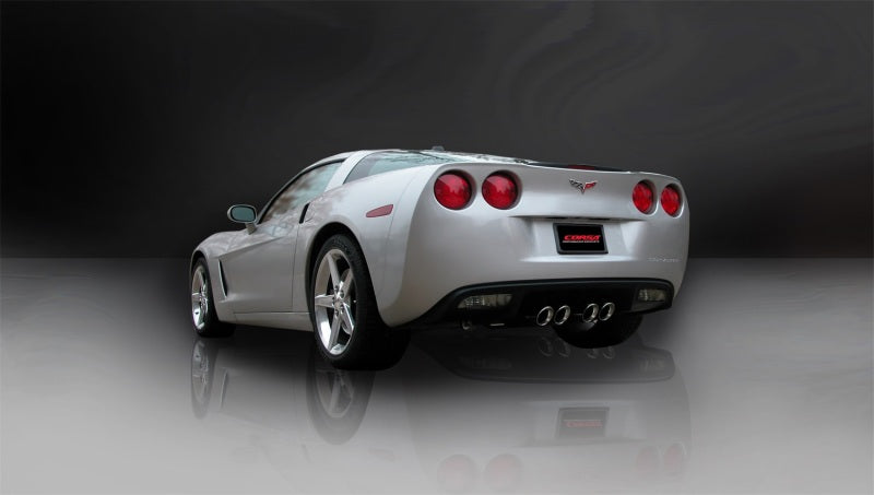 Chevrolet Corvette C6 6.2L V8 09-13, escape deportivo pulido con eje trasero