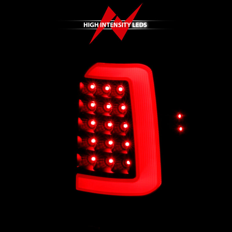 ANZO 1997-2004 Dodge Dakota LED-Rückleuchten, schwarzes Gehäuse, klare Linse, Paar