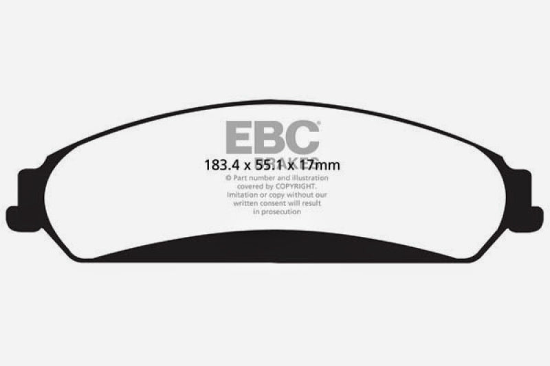 EBC 11+ For Chrysler 300C 5.7 Redstuff Front Brake Pads