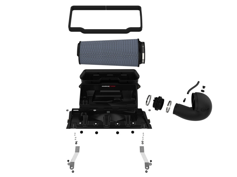 Sistema de admisión de aire frío Magnum FORCE Stage2 con Pro 5R para RAM 1500 TRX V8-6.2L SC aFe 21-23