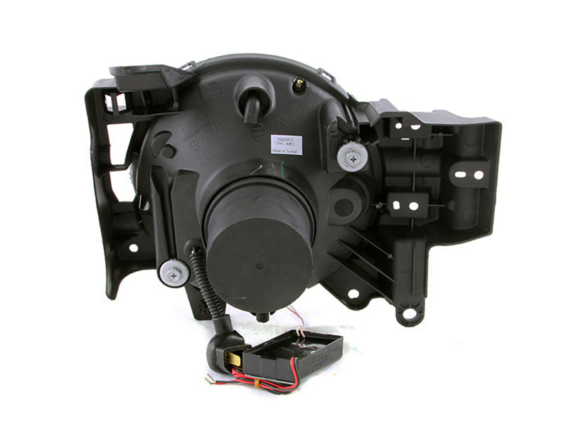 ANZO 2007-2013 Toyota Fj Cruiser Projektorscheinwerfer mit Halo, Schwarz