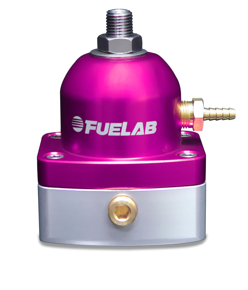 Fuelab 515 EFI FPR ajustable 25-90 PSI (2) -6AN de entrada (1) -6AN de retorno - Púrpura