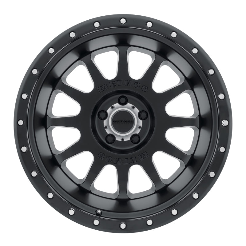 Method MR605 NV 20 x 9 – 12 mm Offset 5 x 150 110,5 mm CB Mattschwarzes Rad