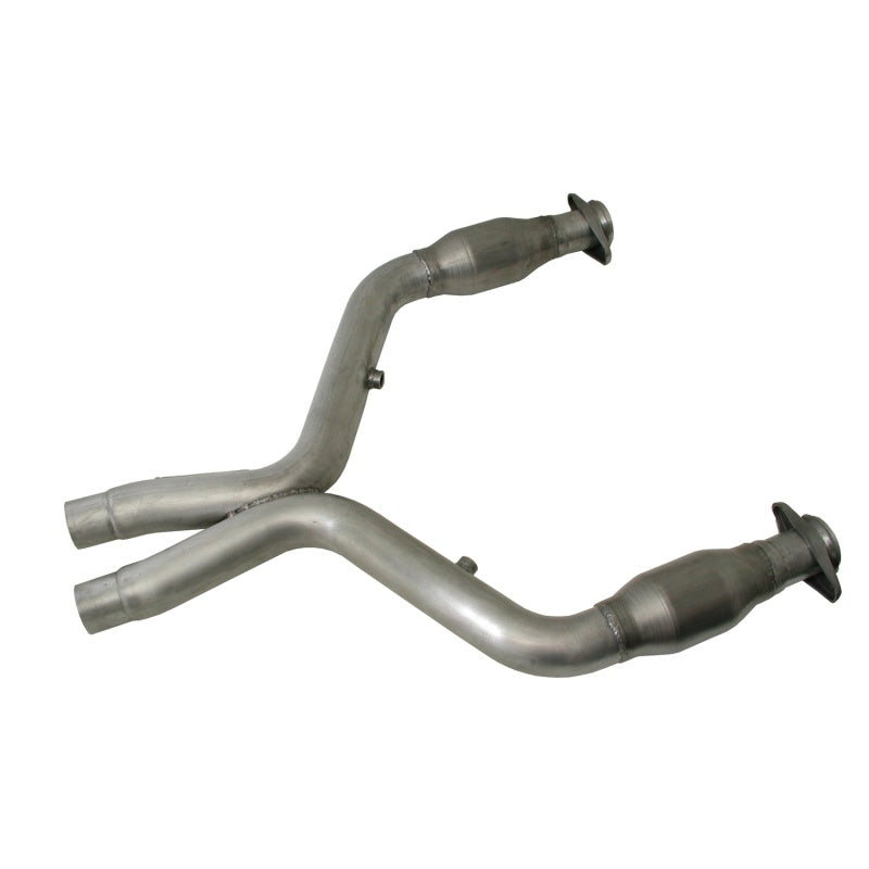 BBK 05-10 Mustang 4.6 Tubo intermedio corto X con convertidores catalíticos 2-3/4 para cabezales de tubo largo BBK