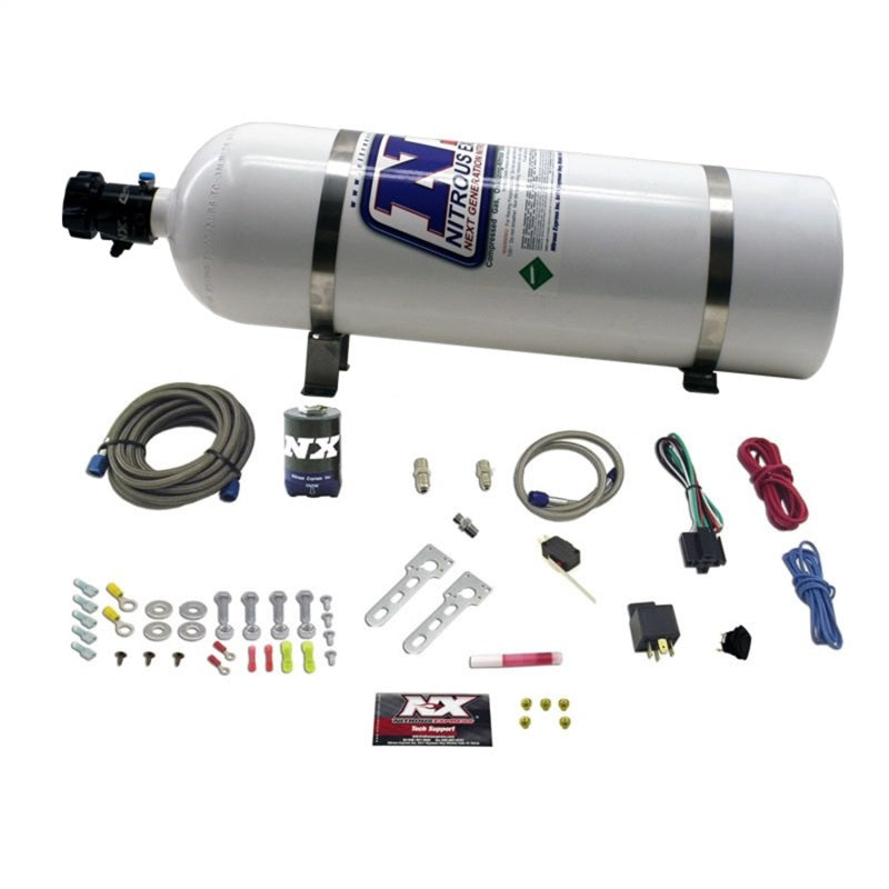 Kit de óxido nitroso Nitrous Express Diesel Stacker 2 con botella de 15 lb