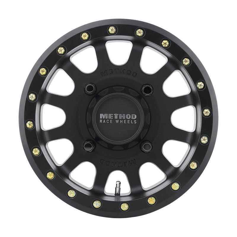 Method MR401 UTV Beadlock 15x6 / 5+1/53mm Offset / 4x156 / 132mm CB Mattschwarze Felge