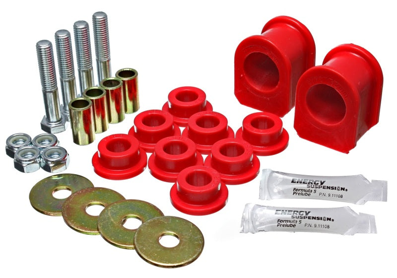 Bujes de la barra estabilizadora trasera roja de Energy Suspension para Ford Mustang 05-07 (se deben reutilizar todas las piezas de metal)