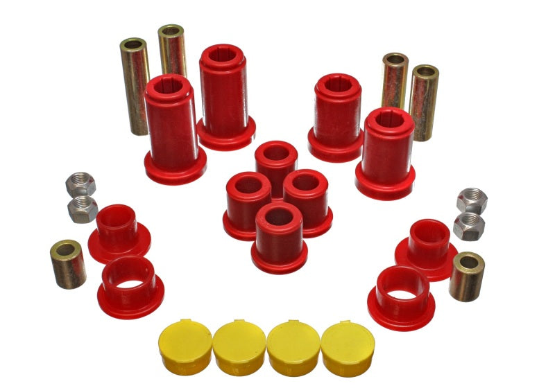 Energy Suspension 99-07 General Motors (verschiedene) rotes Frontend-Querlenkerbuchsen-Set