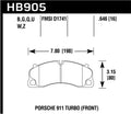 Hawk 14-18 Porsche 911 Performance Ceramic Street Front Brake Pads