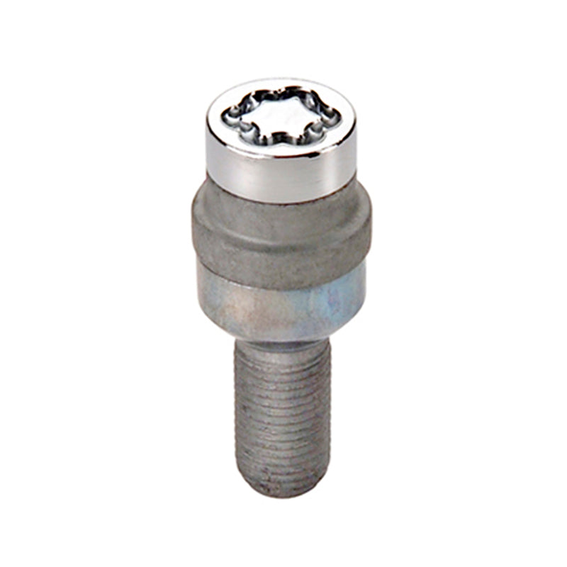 Juego de pernos para bloqueo de ruedas McGard, paquete de 4 (asiento radial), M14 x 1,5, 17 mm de diámetro, vástago de 28,2 mm de longitud, cromado