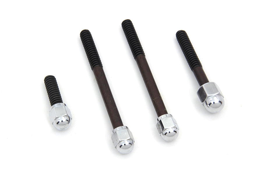 Chrome Acorn Dash Cover Screw For Harley-Davidson Shovelhead 1977-1985