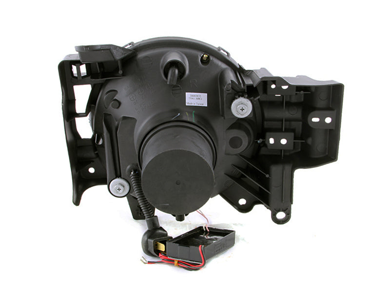 ANZO 2007-2013 Toyota Fj Cruiser Projektorscheinwerfer mit Halo, Schwarz