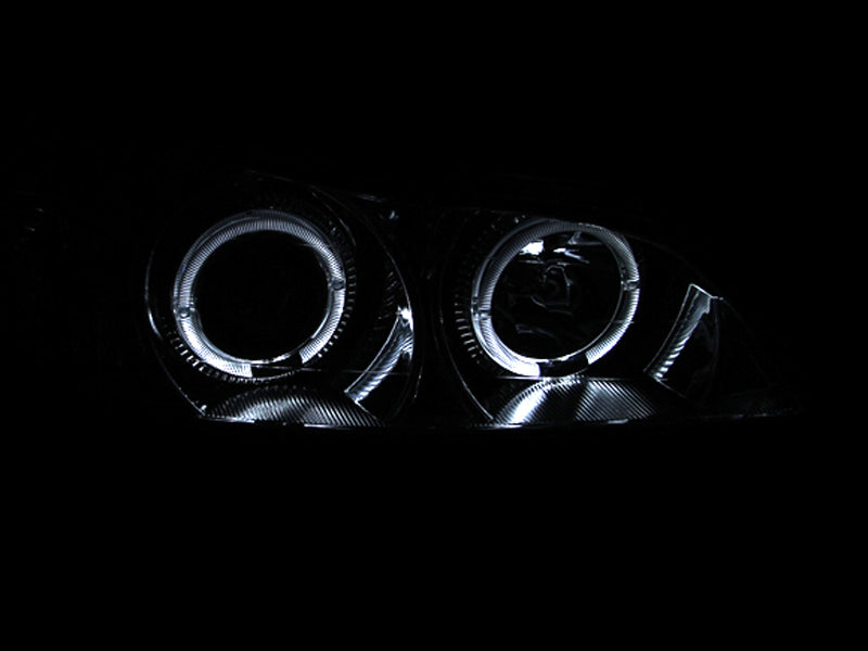 ANZO For 2000-2004 Infiniti I30 Projector Headlights w/ Halo Chrome
