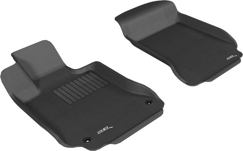 3D MAXpider 2008–2014 Mercedes-Benz C-Klasse W204 Kagu Fußmatte 1. Reihe – Schwarz