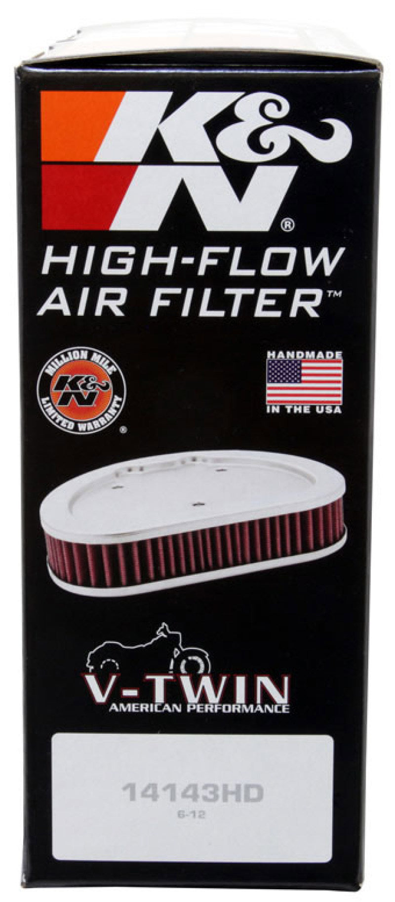 K&N 12-16 Harley Davidson XL 883/1200 Drop In Air Filter