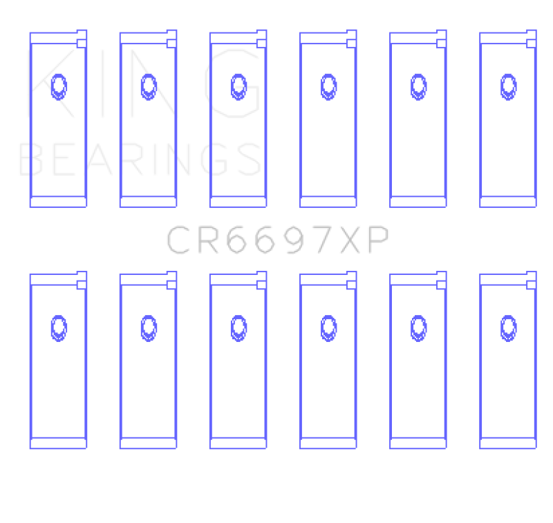 King For Nissan RB25/RB26 (Size 0.25mm) Performance Rod Bearing Set