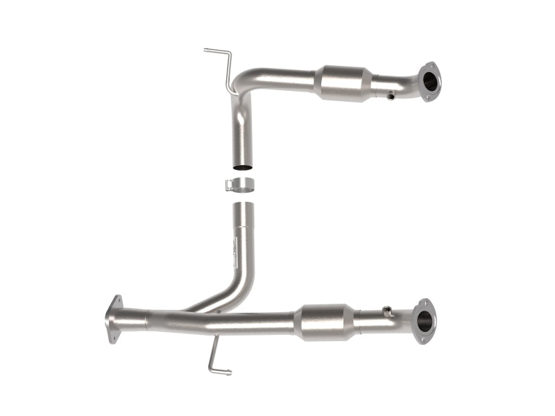 aFe Toyota Tacoma 05-15 V6-4.0L Twisted Steel Y-Rohr mit Kat